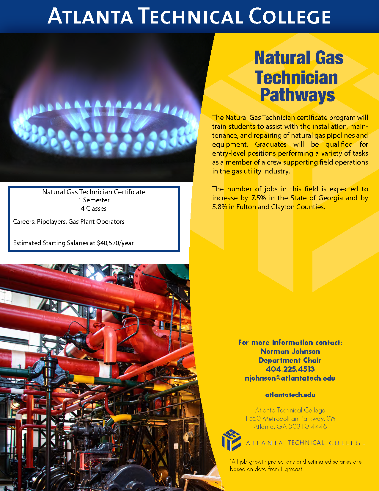 Natural Gas Program Card