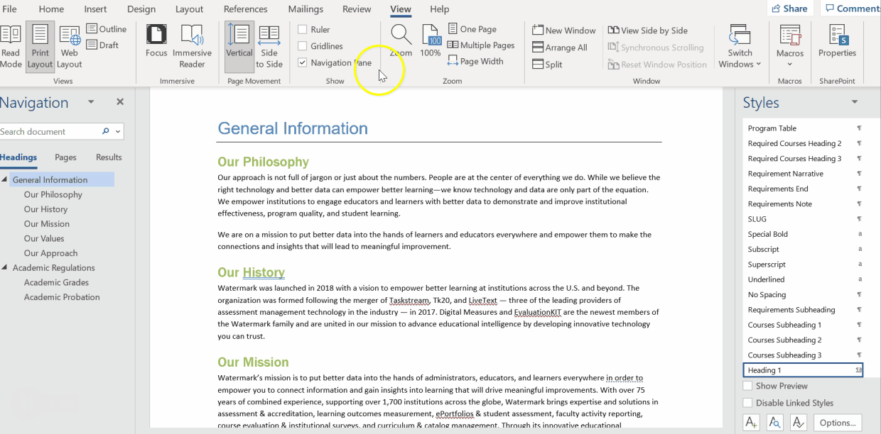 Open Draft View Pane GIF