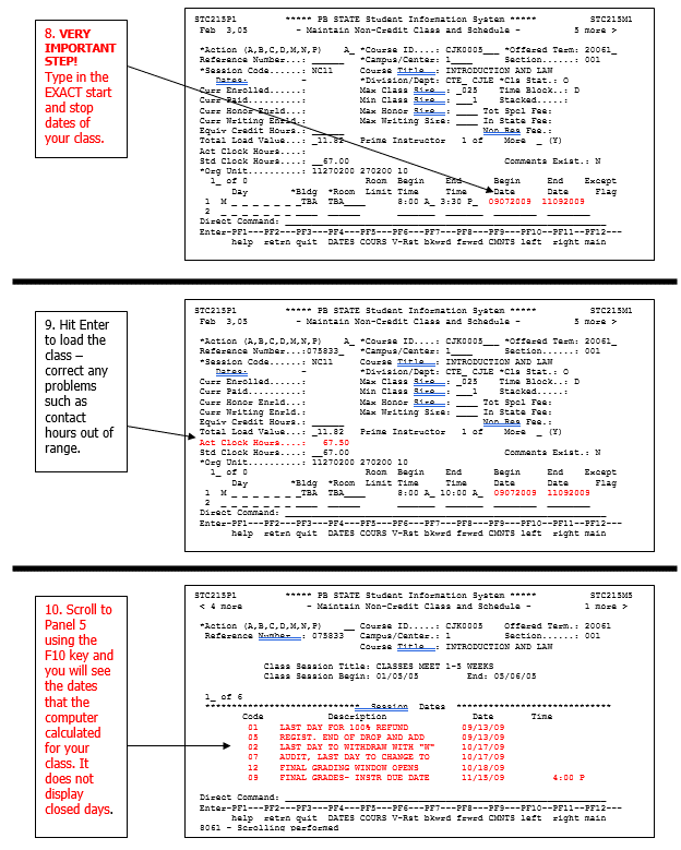Steps 3 load the class 